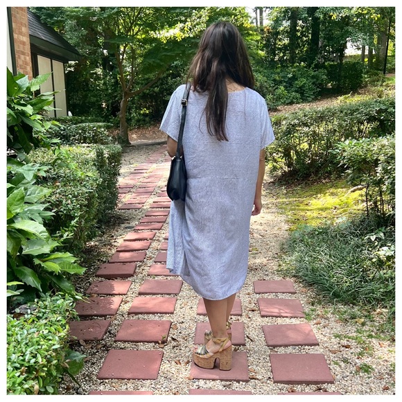 44 MADE IN ITALY CHIC STRIPED DRESS - Picture 3 of 5